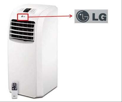 Location of LG logo